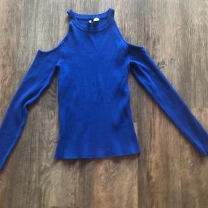 Women’s Divided Sweater Shoulder-less Sz XS